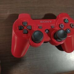 PS3用コントローラー赤　中古美品