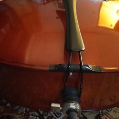 【再掲・手渡しのみ】チェロ 美品 フルボディ ソフトケース、弓付き