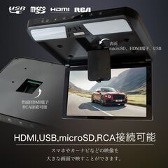 11.6インチフリップダウンモニター LED 車載用 液晶モニター HDMI