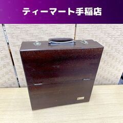 希少 PIONEER レコードケース 木製 両開き 持ち運び 昭...