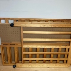 【ネット決済】木製　ベビーベッド　組み立て式