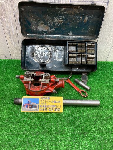 中古品△ＲＥＸ ベビーリード型パイプねじ切器 ２ＲＣ 　チェーザ7セット付