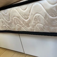 ダブルベッド【ニトリ】【マットレス付可】