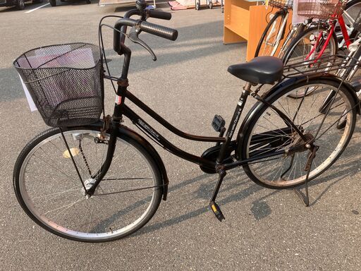 26インチ 自転車 シティサイクル ママチャリ ブラック No.358 ※現金、クレジット、スマホ決済対応※