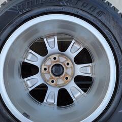 トゥアレグで使用１７インチ235ブリザック９部山４本純正ホイール
