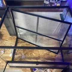 GEX EXOTERRA グラステラリウム 6045 PT2610 両開きフロントドア 爬虫類飼育ケージ W61.5×D46.5×H48cm