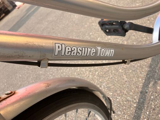 26インチ 自転車 シティサイクル ママチャリ シルバー No.351 ※現金 