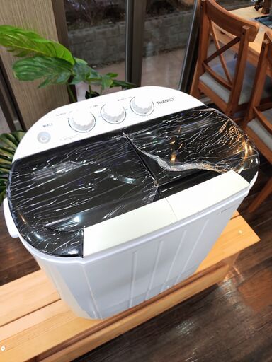【未使用・22年式】THANKO 小型二槽式洗濯機 3.6kg