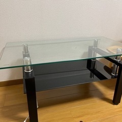 ガラス　テーブル　ローテーブル　