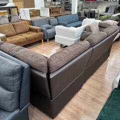 3人掛けソファ カウチソファ ニトリ オットマン付き そふぁ 幅240cm 定価129,000円💳自社配送時🌟代引き可💳※現金、クレジット、スマホ決済対応※【送料に設置込】