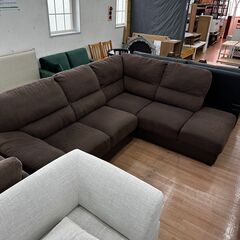 3人掛けソファ カウチソファ ニトリ オットマン付き そふぁ 幅240cm 定価129,000円💳自社配送時🌟代引き可💳※現金、クレジット、スマホ決済対応※【送料に設置込】