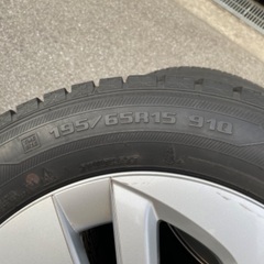 ②スタッドレス 195/65R15 91Q タイヤホイールセット GoodYear ICENAVI 6 トヨタ純正 4本セット
