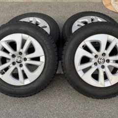 ②スタッドレス 195/65R15 91Q タイヤホイールセット GoodYear ICENAVI 6 トヨタ純正 4本セット