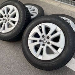 ②スタッドレス 195/65R15 91Q タイヤホイールセット GoodYear ICENAVI 6 トヨタ純正 4本セット