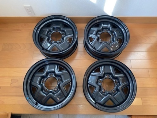 ジムニーJB64Wスチールホイール4本 新車外し(センターキャップなし