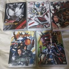 仮面ライダー系DVD５本無料で！