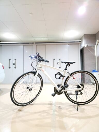 自転車　440ミリ MASERATI クロスバイク (ホワイト)