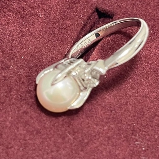 CAMELLIA カメリア 真珠+ダイヤモンド プラチナ 指輪 ジュエリーマキ 13号