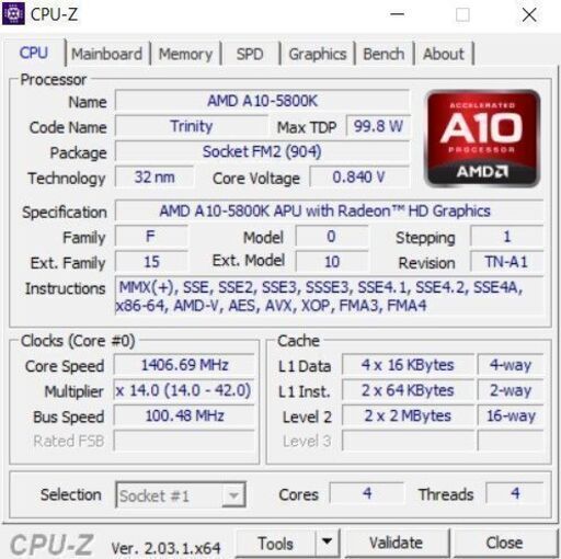 ゲーミングPC A10-5800K 3.8Ghz/GTX1050Ti/16GB RAM