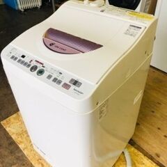 ピンク可愛い・配送可能 シャープ SHARP ES-TG60L-P [たて型洗濯乾燥機 