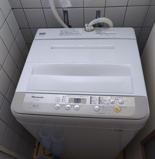 美品　値引き交渉可　洗濯機　パナソニック　NA-F60B11　6.0　bigwavewash　2017年