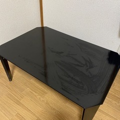 黒ローテーブル折り畳み式