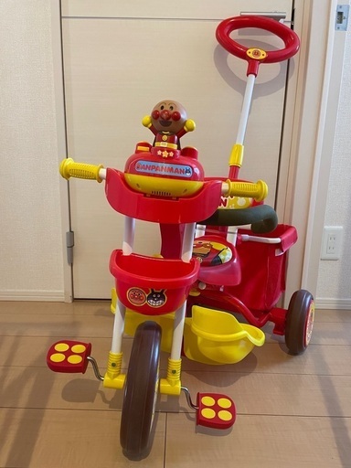 【美品】アンパンマン　三輪車 - おもちゃ