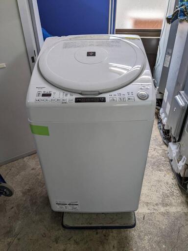 大きめ超高年式2021年SHARP製超高年式美品洗濯機8kg