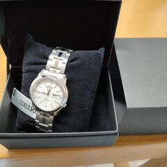 新品 セイコー5 自動巻スケルトンバック メンズ腕時計