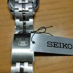 新品 セイコー5 自動巻スケルトンバック メンズ腕時計