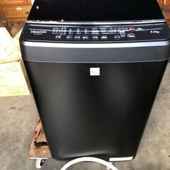 Hisense 全自動電気洗濯機 風乾燥 HW-G55E5KK 5.5kg 2018年製 D124G019