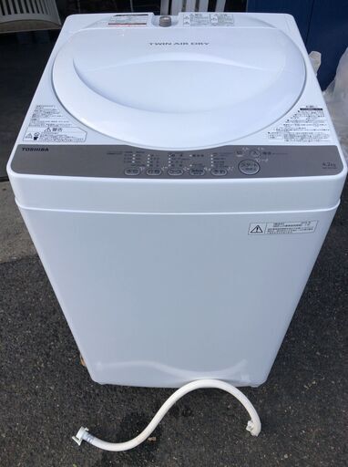 TOSHIBA 全自動洗濯機 AW-4S3 4.2kg 2016年製 D124G018