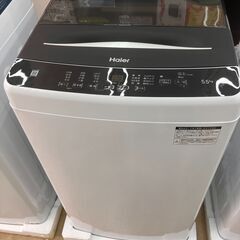 未使用 アウトレット Haier 5.5㎏洗濯機 2022年式 JW-U55A No.4653○