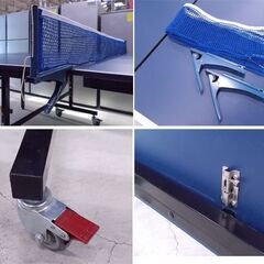 卓球台 国際規格サイズ ジャパーナ セパレート 折りたたみ式 152×274×76cm 青 ブルー キャスター付き カフェやバーにもオススメ 札幌市東区 新道東店