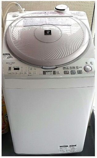 シャープ　洗濯機（乾燥機付き）　ＥＳ－ＴＸ８２０　説明書等あり　【注意】3/13以降は取引が難しくなります。