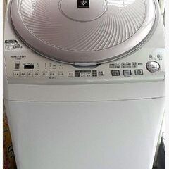 シャープ　洗濯機（乾燥機付き）　ＥＳ－ＴＸ８２０　説明書等あり【状態悪い】