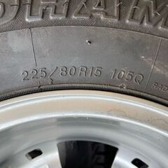 バリ山スタッドレス！ WEDS KEELER ホイール綺麗！ 225/80R15 6穴！