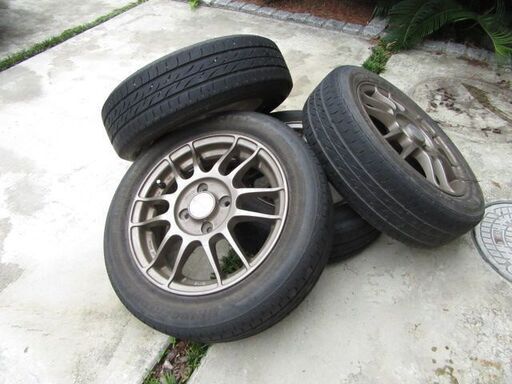 ＜エンケイ製！ RIVAZZA 14インチ＞ PCD100 OFF42 14x4 1/2J　※ダイハツムーブに付いてました！