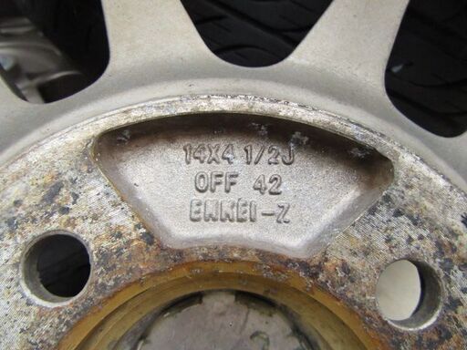 ＜エンケイ製！ RIVAZZA 14インチ＞ PCD100 OFF42 14x4 1/2J　※ダイハツムーブに付いてました！