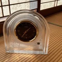 HOYAクリスタルガラスの置き時計