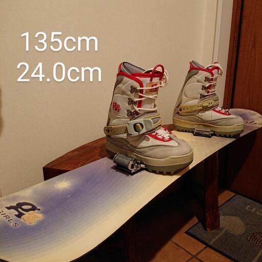 スノーボードセット g-girls ビンディング ブーツ ステップイン セット  135cm  24.0cm