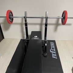 ファイティングロード　ベンチプレスとパーベルセット55kg