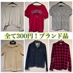 【メンズトップス300円均一】ブランド品　内レディース1点