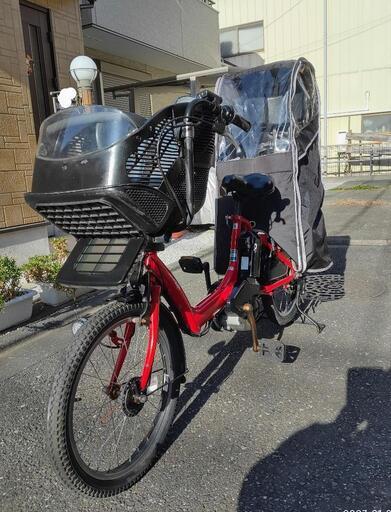 電動アシスト自転車 ヤマハ PASキッスmini 20インチ 赤 バッテリー8.7