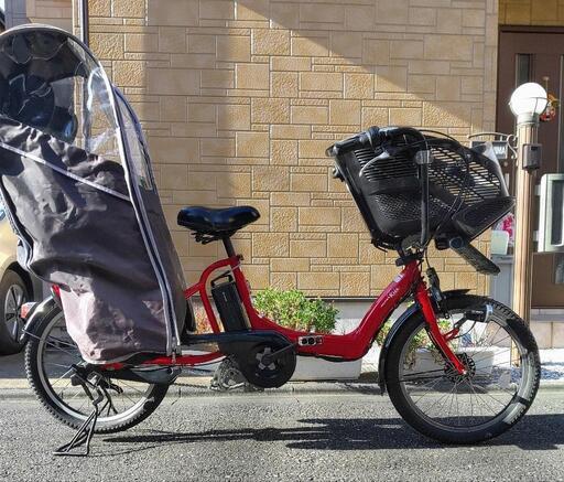 電動アシスト自転車 ヤマハ PASキッスmini 20インチ 赤 バッテリー8.7