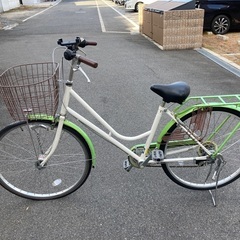自転車　緑&白