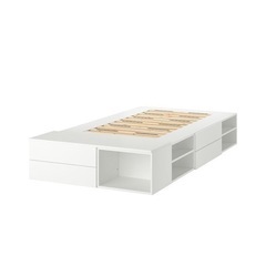 【定価73,190円】 IKEA ベッドフレーム ダブル ダブルベット 収納付き