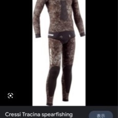 【格安　値下げ】ウェットスーツ　クレッシー　海　ダイビング　スノーケル　潜り　3.5ミリ　本物　