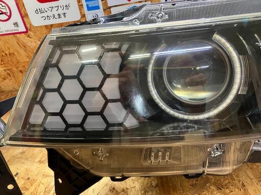 スズキMK21sパレットSW 純正HIDヘッドライト左右セットイカリングインナーブラックサイドマーカー