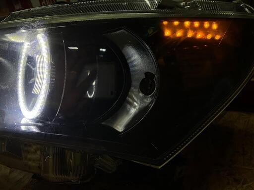 スズキMK21sパレットSW 純正HIDヘッドライト左右セットイカリングインナーブラックサイドマーカー